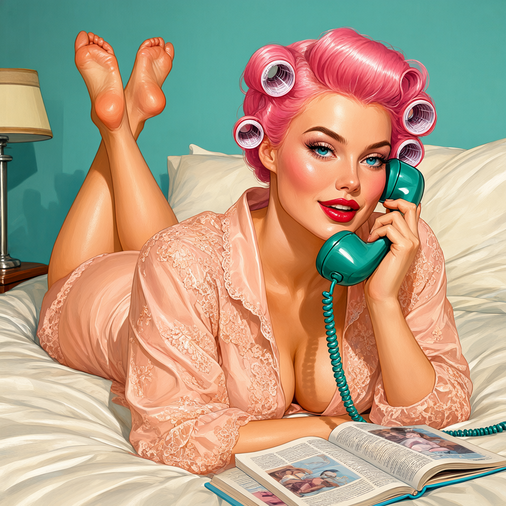 Melissa Launay pin-up: The Gossip Line