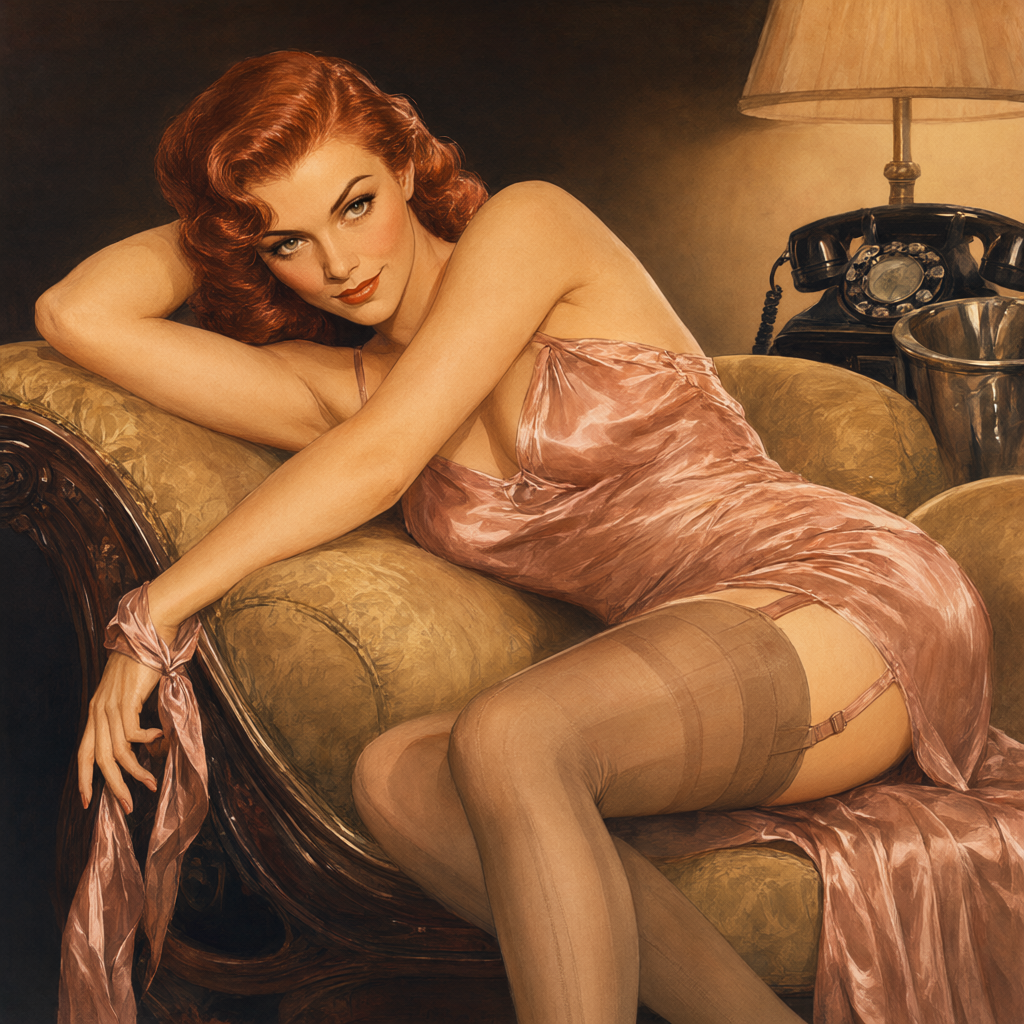 Alberto Vargas pin-up: The Chaise