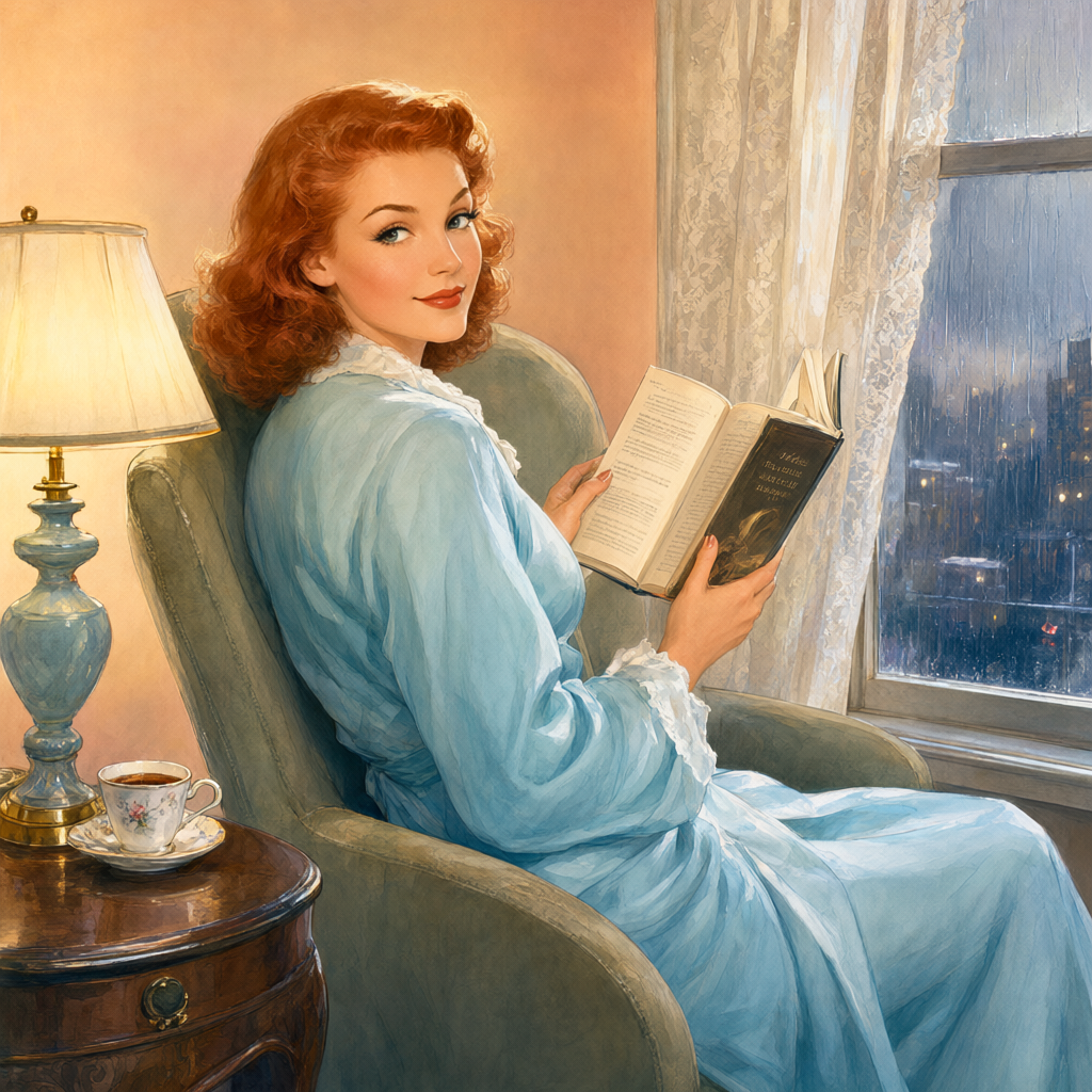 Alberto Vargas pin-up: Rain at the Window